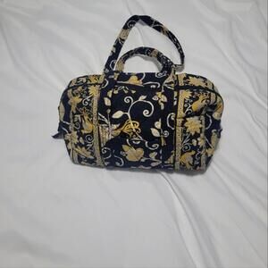ALL VERA BAGS ON SALE! VERA BRADLEY Black & Gold Floral Tote Bag